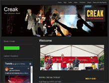 Tablet Screenshot of creak-the-band.com